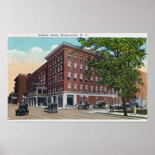 Exterior View of the Carlton Hotel ポスター (正面)