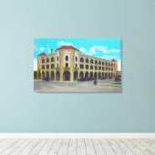 Exterior View of the Del Ming HotelYuma, AZ キャンバスプリント (インサイチュ (ウッドフロア))