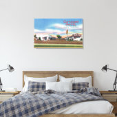 Exterior View of the Gateway MotelMerced, CA キャンバスプリント (インサイチュ (寝室))