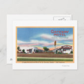 Exterior View of the Gateway MotelMerced, CA ポストカード (正面/裏面)