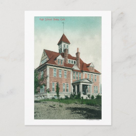 Exterior View of the High SchoolYreka, CA ポストカード (正面)