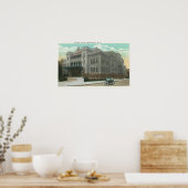 Exterior View of the Kalurah Temple ポスター (キッチン)