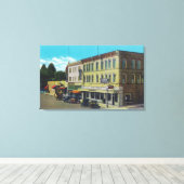 Exterior View of the Palace HotelUkiah, CA キャンバスプリント (インサイチュ (ウッドフロア))