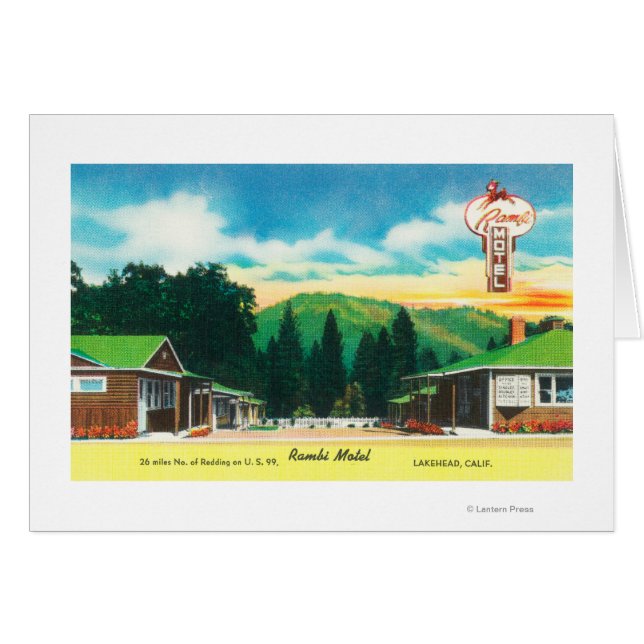 Exterior View of the Rambi MotelLakehead, CA (正面横)