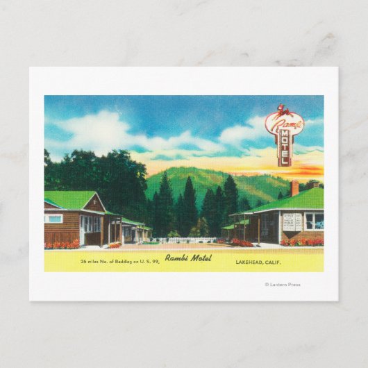 Exterior View of the Rambi MotelLakehead, CA ポストカード (正面)