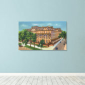 Exterior View of the US Hotel キャンバスプリント (インサイチュ (ウッドフロア))