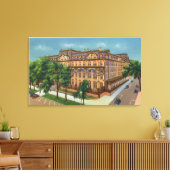 Exterior View of the US Hotel キャンバスプリント (インサイチュ (リビング))