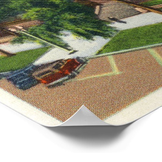 Exterior View of the US Hotel ポスター (角)