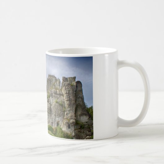 Externsteine Teutoburg Forest Germany コーヒーマグカップ (右)