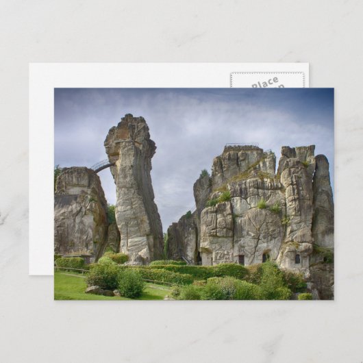 Externsteine Teutoburg Forest Germany ポストカード (正面/裏面)