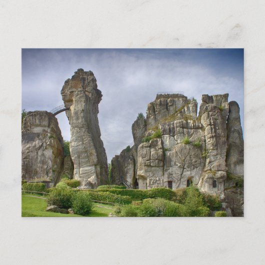 Externsteine Teutoburg Forest Germany ポストカード (正面)