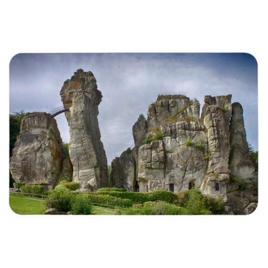 Externsteine Teutoburg Forest Germany マグネット (横)