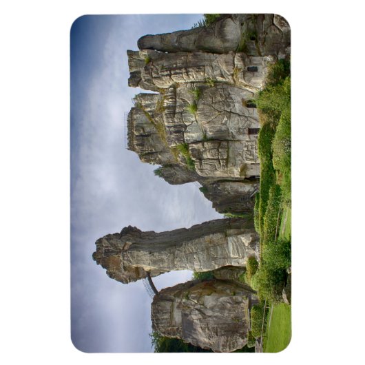 Externsteine Teutoburg Forest Germany マグネット (縦)