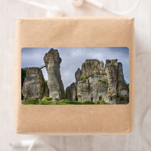 Externsteine Teutoburg Forest Germany ラベル (インサイチュ)