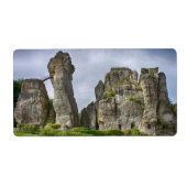 Externsteine Teutoburg Forest Germany ラベル (正面)