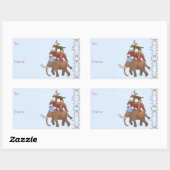 Extinct Animal Holiday 長方形シール (シート)