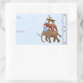 Extinct Animal Holiday 長方形シール (バッグ)