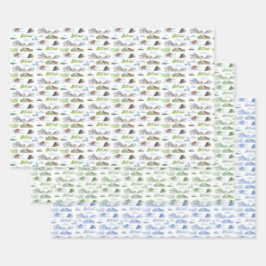 Extinct Animal Toile Wrapping Paper ラッピングペーパーシート