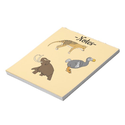 Extinct Animals  ノートパッド (回転)