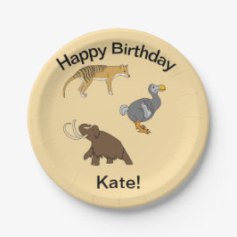Extinct Animals ペーパープレート