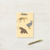 Extinct Animals ポストイット (デスク上)