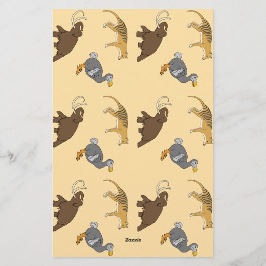 Extinct Animals 便箋 (裏面)