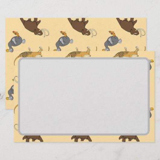 Extinct Animals 便箋 (正面/裏面)