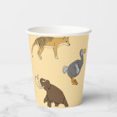 Extinct Animals 紙コップ (裏面)