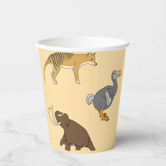 Extinct Animals 紙コップ (正面)