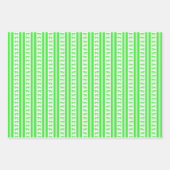 Extinct Animals in Neon Wrapping Paper ラッピングペーパーシート (正面)