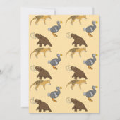 Extinct Animals Thank you Card 招待状 (裏面)