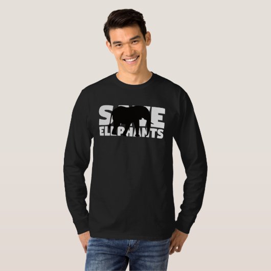 Extinction Endangered Animal Activist Save Elepha Tシャツ (正面フル)