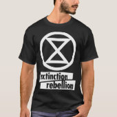 EXTINCTION REBELLION REBEL FOR LIFE CLIMATE CHANGE Tシャツ (正面)