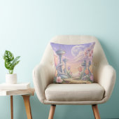 Extra Celestial Glowing Floral Throw Pillow クッション (椅子)