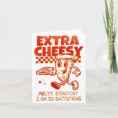 Extra Cheesy Unhinged Funny Retro Funny Adult Pran カード (正面)