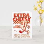 Extra Cheesy Unhinged Funny Retro Funny Adult Pran カード (黄色い花)