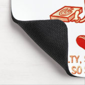 Extra Cheesy Unhinged Funny Retro Funny Adult Pran マウスパッド (コーナー)