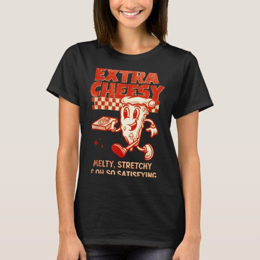 Extra Cheesy Unhinged Funny Retro Funny Adult Pran Tシャツ (正面)