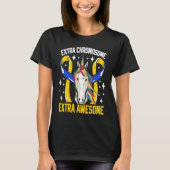 Extra Chromosome Extra Awesome Down Syndrome Unico Tシャツ (正面)