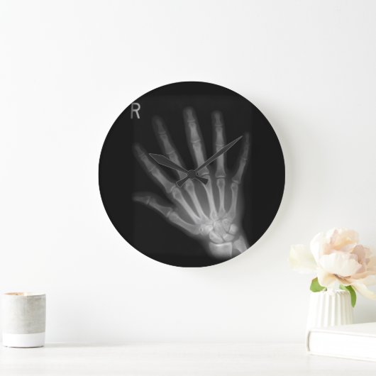 Extra Digit X-ray Right Hand ラージ壁時計 (ホーム)