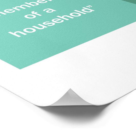 Extra Large Family Inclusive Language Guide ポスター (角)