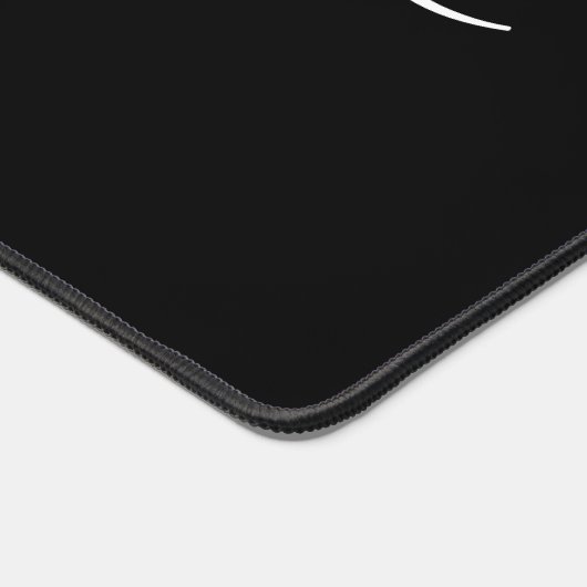 Extra large mouse pad with custom monogram デスクマット (コーナー)