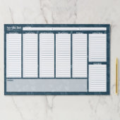 Extra-Large Weekly To-Doリスト – リーフデザイン ペーパーパッド (インサイチュ)