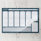 Extra-Large Weekly To-Doリスト – リーフデザイン ペーパーパッド (折り畳み)