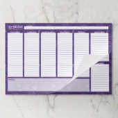 Extra-Large Weekly To-Doリスト – リーフデザイン ペーパーパッド (折り畳み)