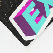 EXTRA LIT,エイリアン, AQUI ESTAMOS Y NO NOS VAMOS フリースブランケット (角)