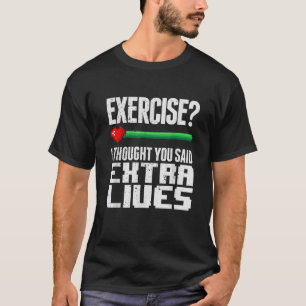 Extra Lives おもしろい Video Gameコントローラレトロゲーム Tシャツ