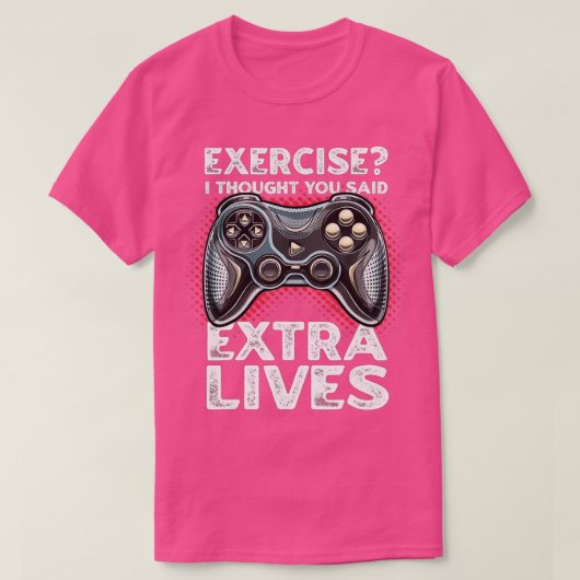 Extra Lives おもしろい Video Game Controllerレトロ少年 Tシャツ (デザイン正面)