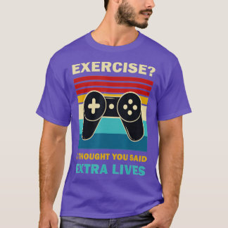 Extra Lives おもしろい Video Game Controllerレトロ(1) Tシャツ