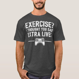 Extra Lives おもしろい Video Game ControllerレトロBoy Tシャツ